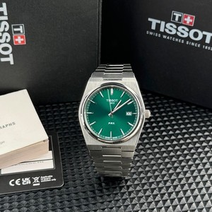 TISSOT PRX Montres pour hommes à cadran vert Quartz Suisse 40mm T137410.11.091.00