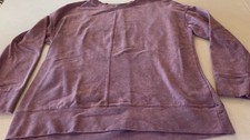 32 Degrees Heat Womens Comfort Soft Pullover Sweatshirt SZ L Plum Purple Hi-Low