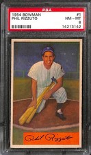 1954 Bowman #1 PHIL RIZZUTO PSA 8 NM-MT 14213142 