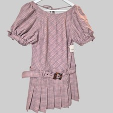 FREE PEOPLE Mini Dress -Sevi Plaid Mini Dress- Small, BNWT RRP £158