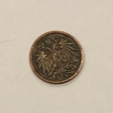 1902 Austria 2 Hellers World Coin