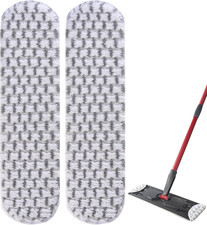 2 Stück für Vileda H2PrO Ersatzbezug, Mikrofaser Bezug für Vileda H2PrO Flat Mop