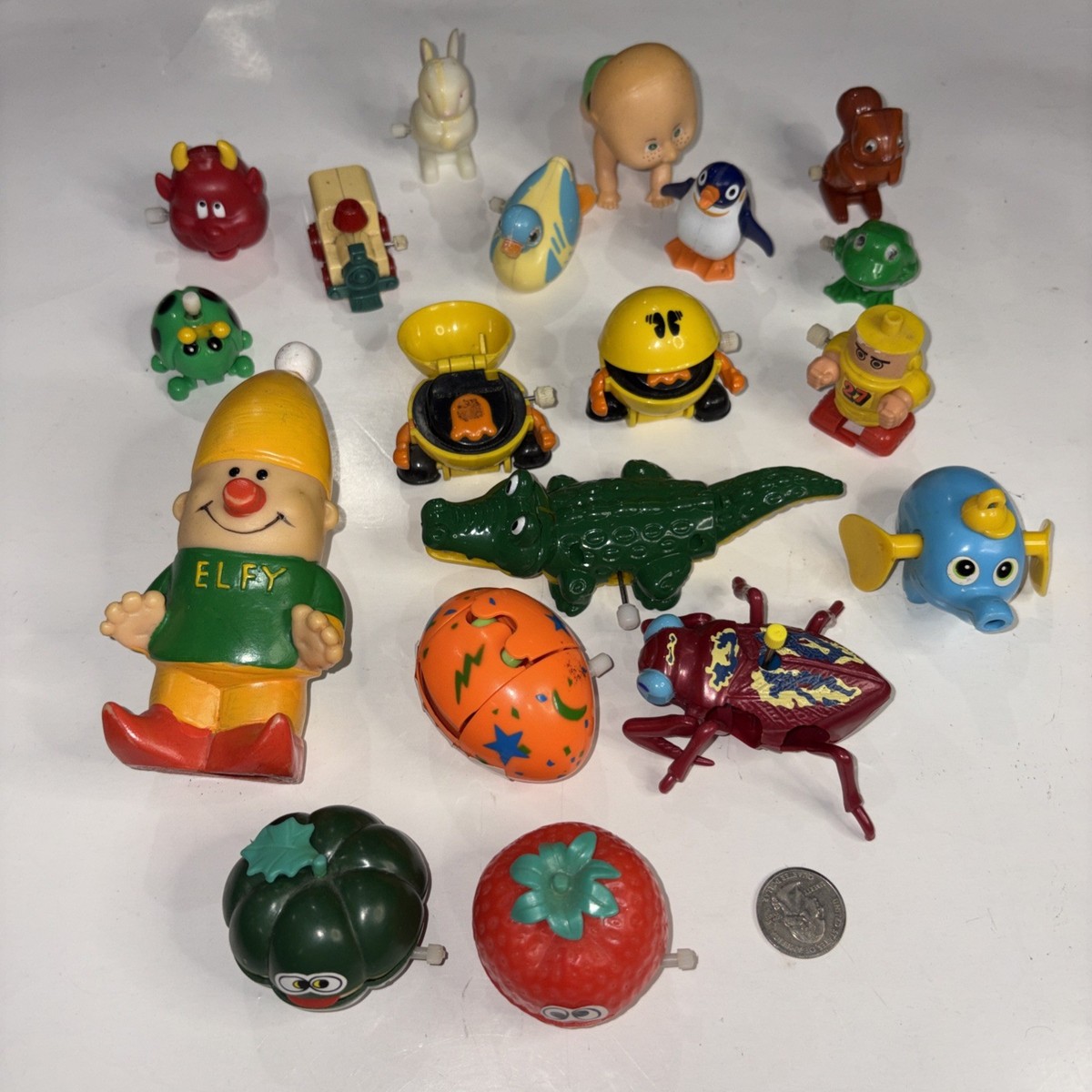 ト*ム様 T-KIDS ☆70s～80s ウエスタンジャケット☆ロカビリーパンク Vintage Tomy Russ 70s 80s Plastic Wind Up Toy Lot (19) PAC Man