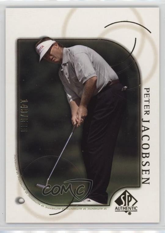 2001 SP Authentic Gold 149/500 Peter Jacobsen #31 t2b