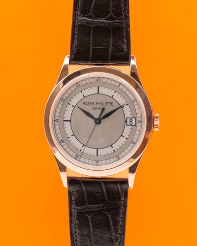Patek Philippe Calatrava 5296R-001 39mm Scientific Rose gold / Silver 2016