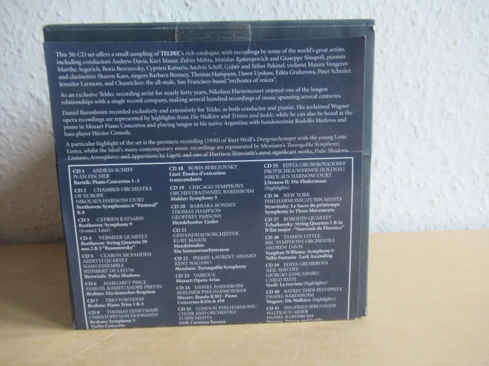 Teldec-50er CD Box-Various Artists-Alle Cover abgebildet-Schiff, Vengerov u.v.a. - Bild 4 von 4