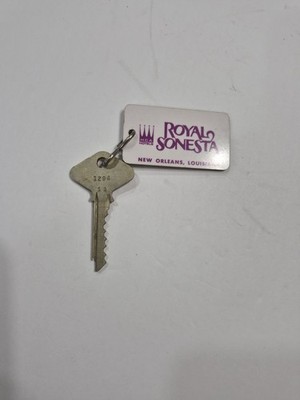 VTG  Royal Sonesta Motel Hotel Room Key Fob #3141 New Orleans La  Americana