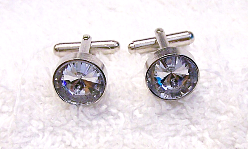 PAIR NEW CUFF LINKS VARIOUS COLOR RHINESTONES FORMAL CASUAL SUIT SHIRT TIE ML2-C - 第 13/20 張圖片