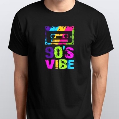 90s Vibe Vintage 1990s Music 90s Herren T-SHIRT S M L XL XXL 3 4 XL Farben Schwarz