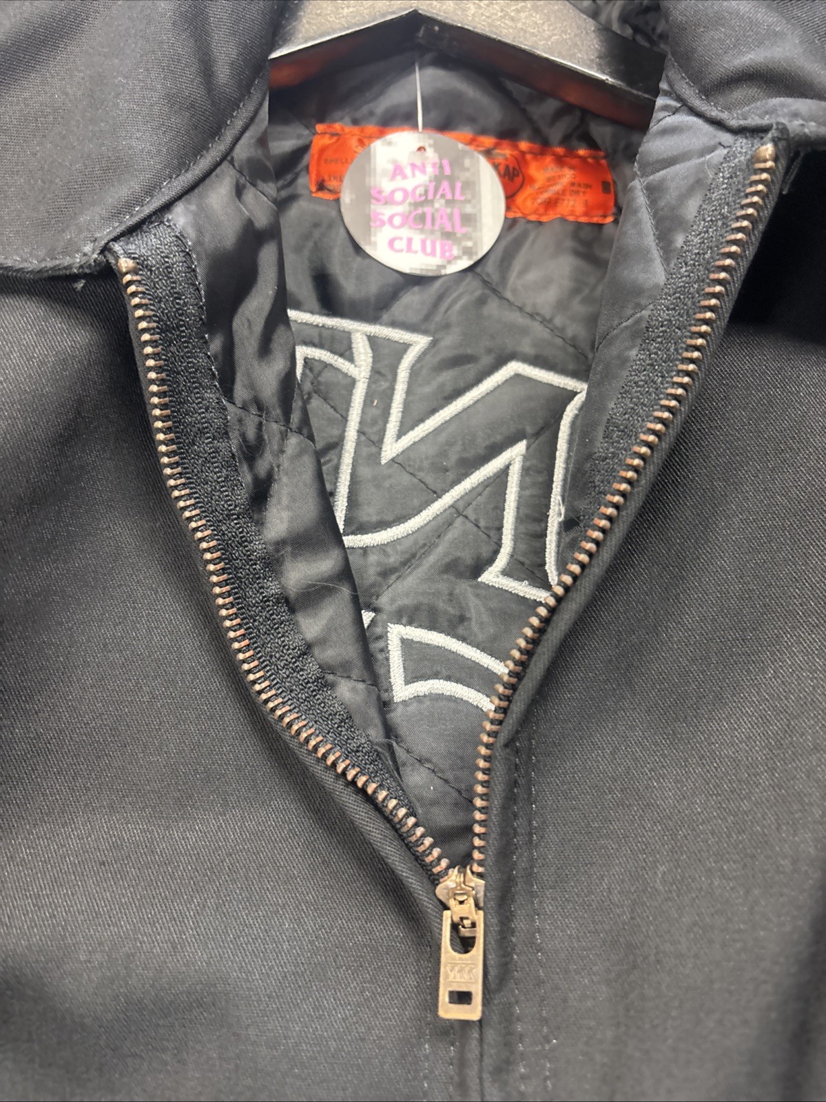 ASSC Red Kap Men's Zip Work Jacket Black Lined Logo Size Small Regular Fit Rare image 5