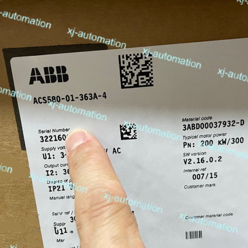New Original ABB ACS580-01-363A-4 200KW Inverter ACS580-01-363A-4 1PCS