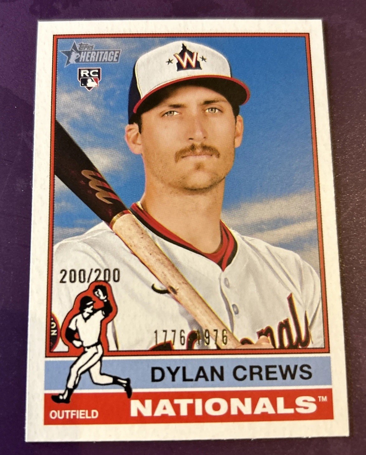2025 Topps Heritage - Dylan Crews #247 Bicentennial /200 (RC)