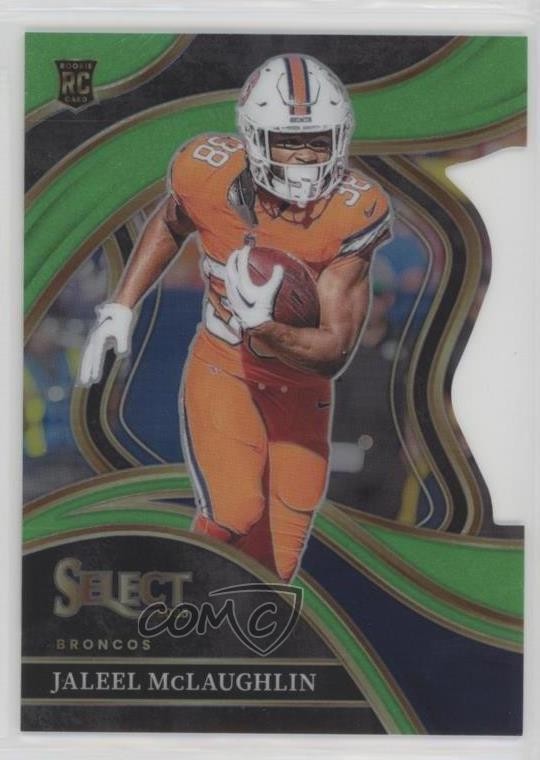 2023 Select Club Level Neon Green Prizm Die-Cut /499 Jaleel McLaughlin Rookie RC