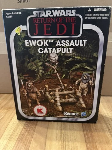 Star Wars Ewok Assault Catapult with 2 Ewoks Kmart Exclusive Set SEALED NEW