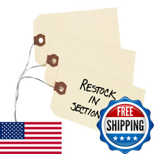Avery Tags String Attached 11.5 Pt. Stock 4-3/4 X 2-3/8 1000 Manila Hang Tags