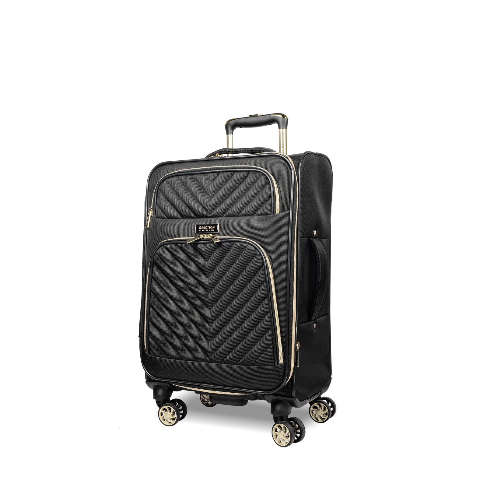 Kenneth Cole REACTION Chelsea Chevron Quilted Luggage, Black