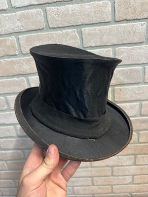 Antique 1920s Browning King Black Collapsible Accordion Top