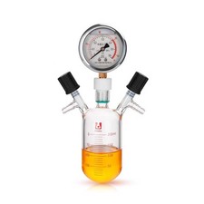 Vacuum Flask Glassware 100ml-1000ml w/ Pressure Gauge for Lab Chemistry