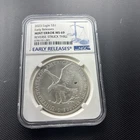 2023 $1 American Silver Eagle NGC MS69 FDI Mint Error Reverse Struck Thru