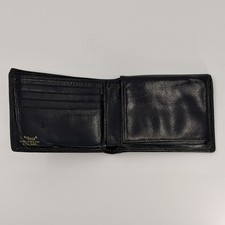Vintage Bosca Leather Bifold Wallet Made in USA Black