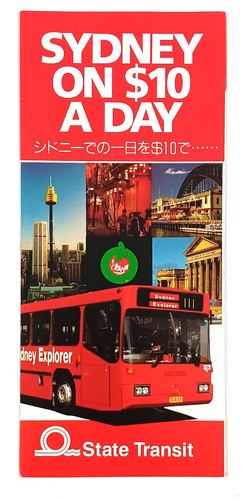 1980s Sydney Australia State Transit Bus Line Attractions VTG Travel Brochure