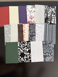 Multicolor Scrapbooking Cardstock Assortment, Embossed/Hammer