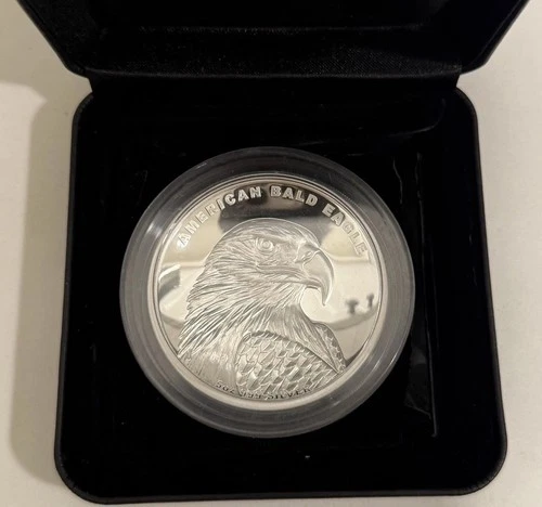 2014 5 oz Silver American Bald Eagle High Relief Coin OGP