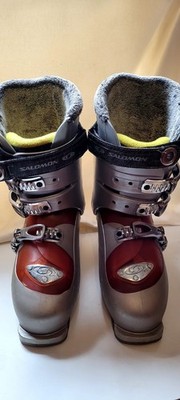 Salomon Skischuhe - Silber/Rot - Siam X6 Custom Fit - 41 Unisex Herren Damen