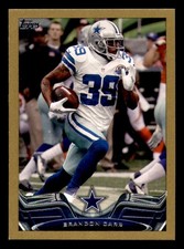 2013 Topps Mini Gold Football #ed/58 - Set Break - Front and Back Scans #221-440