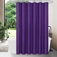 Purple Fabric Shower Curtain Liner, Simple Shower Curtain or Liner for Modern