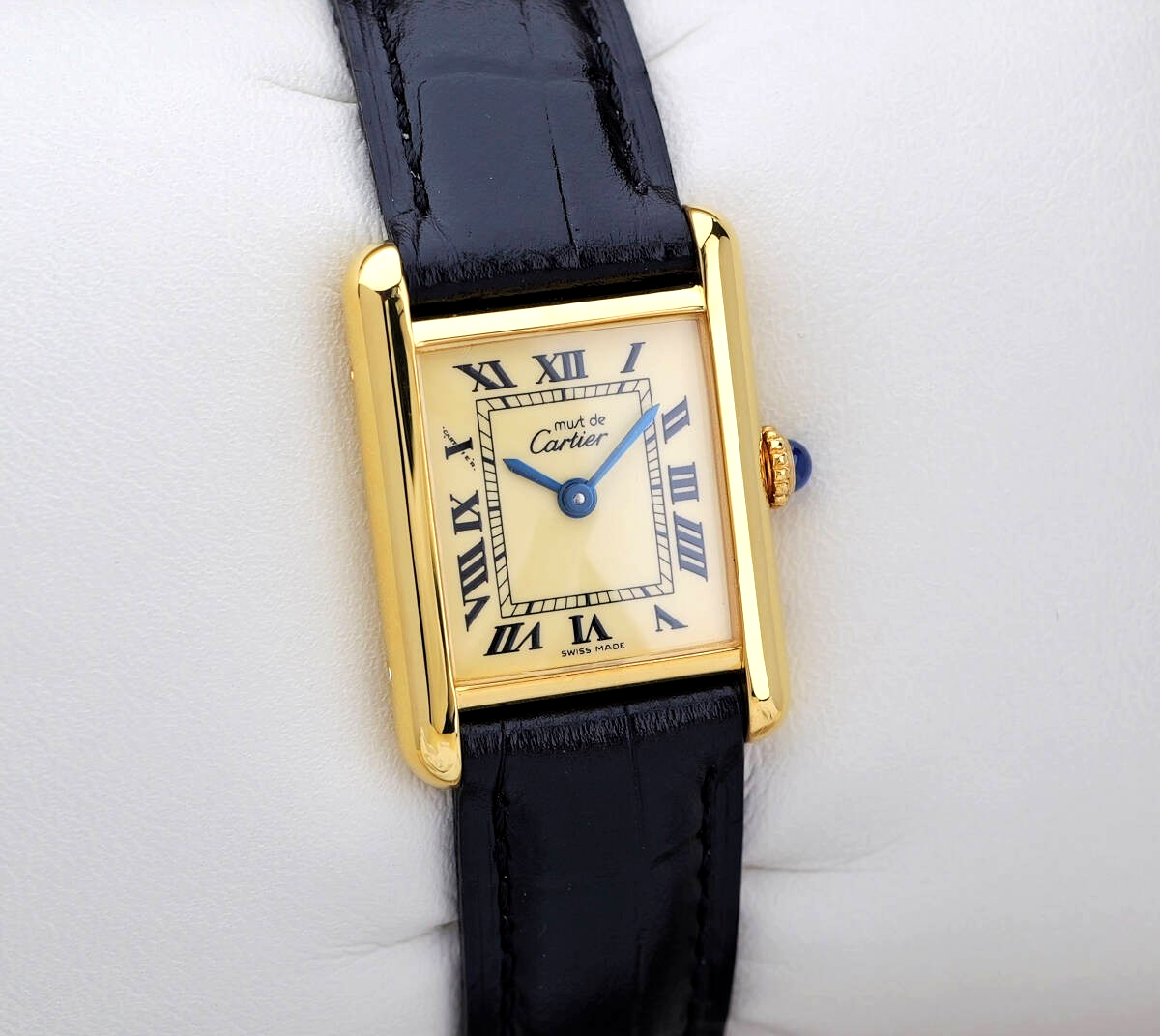 Cartier Watch Must Tank Ivory Dial Roman index SM Women 21mm