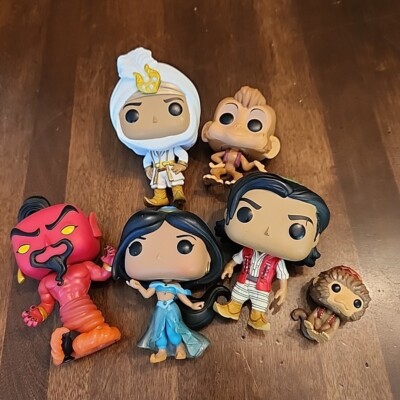 LOT Disney Aladdin FUNKO POP Figure Set Princess Jasmine Abu Jafar