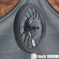 20 Inch 1000W Electric Brushless Gearless Hub Motor Conversion Kit Front Wheel#