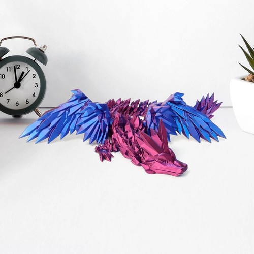 with Wings 3D Printed Dragon 3D Articulated Dragon Toys Landscaping Decoration - Picture 4 of 15