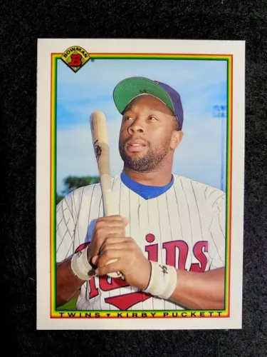 1990 Bowman Tiffany #424 Kirby Puckett Collectors Edition Minnesota Twins