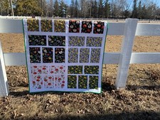 Fruit Apples and Lemons handmade quilt.