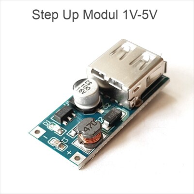 5V USB Step Up Modul , 1V-5V auf 5V , Spannungswandler , Booster , max. 0,6A