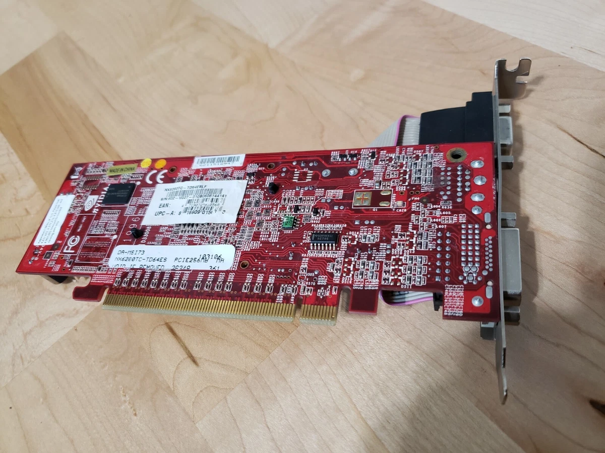 MSI 256MB NX6200TC TD64ESLF MSI GeForce 6200TC Graphics Card eBay