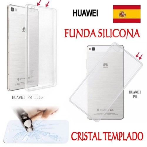 Funda Silicona Cristal Templado Huawei Lite Carcasa Transparente movil |