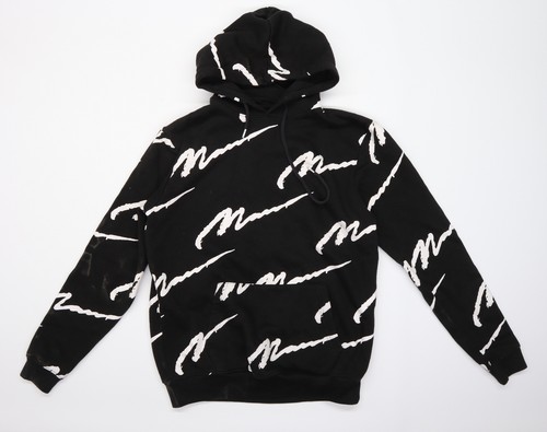 Boohoo Uomo Nero Pullover Felpa con cappuccio taglia M | eBay