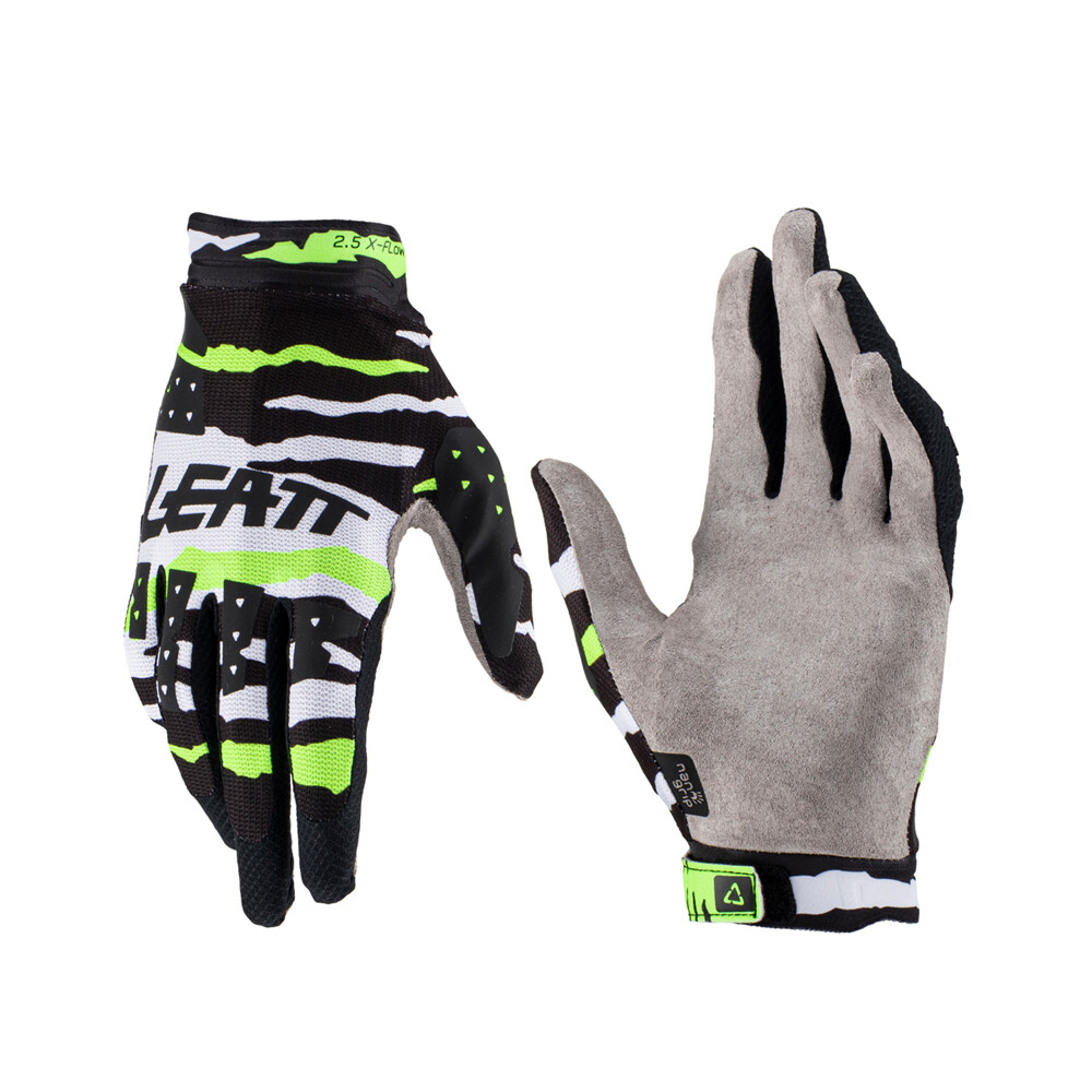 Gants moto 2.5 X-Flow Tiger gants cross respirants vert fluo L