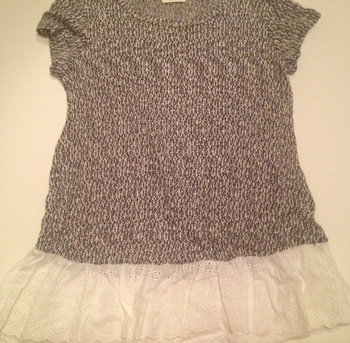 NEW! Oddi Thin Sweater Top Women's Size Small Medium or Large White Eyelet Lace - Picture 5 of 17