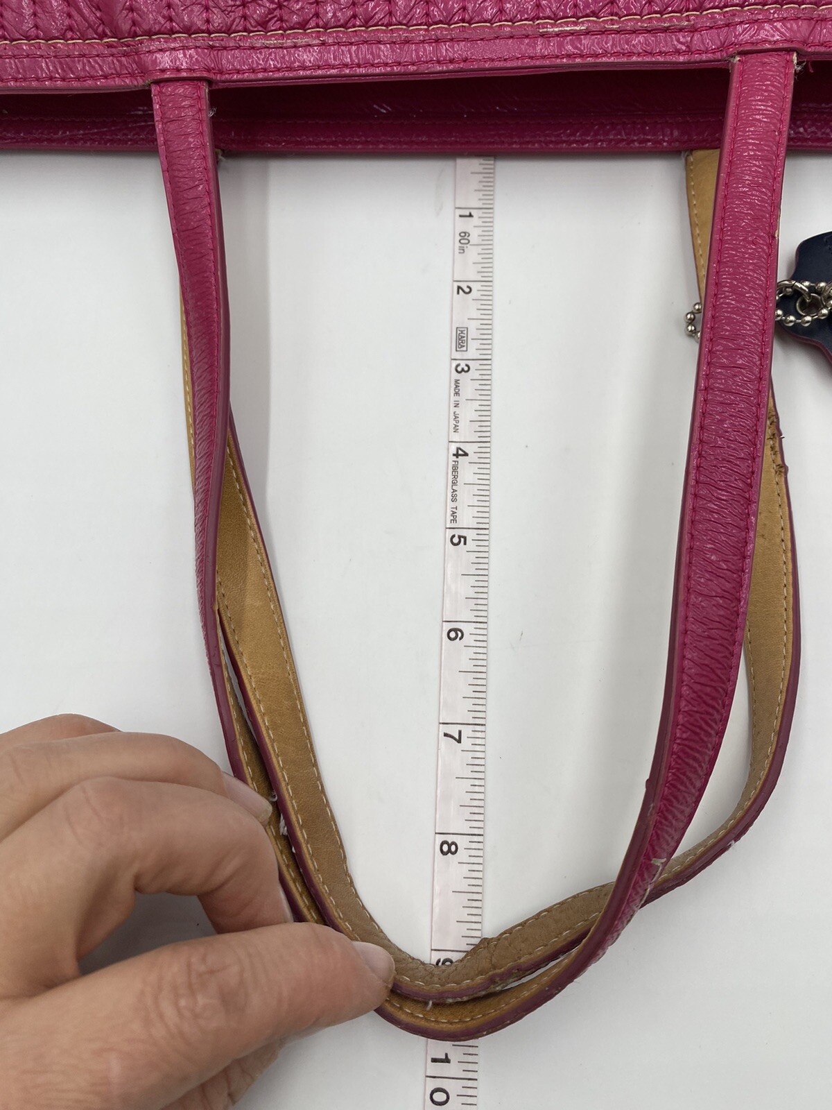 COACH Raspberry Leather Medium Shoulder Hand Zipp… - image 16