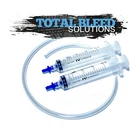 TBS One Man Motorcycle / Bike Brake Bleeding Kit! 2 X Lock Syringes + Pipe!