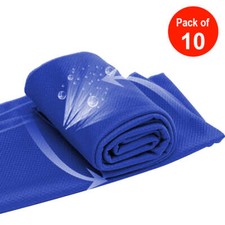 Portable Reusable Heat Instant Cooling Cold Chill Sports Cozy Towel - 10 pack