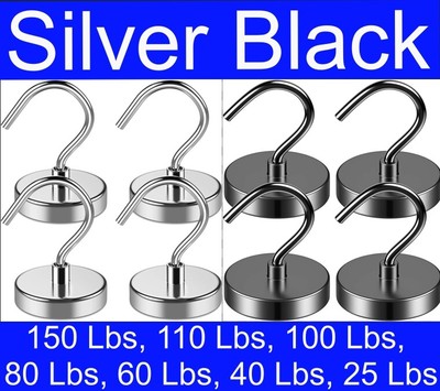 strong Magnetic Hooks heavy duty 100lb 50lbs 80lbs hanger refrigerator neodymium