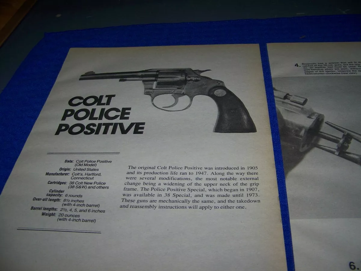 Revolver Colt Police Positive em 38 S&W 