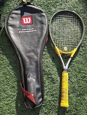 HEAD Ti-S4 Titanium Tennis Racquet Yellow Black Silver Grip 4 5/8 w/ Wilson Case