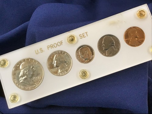 1959 U. S silberfestes Set in Capital Lucite Halter E0618 - Bild 2 von 6