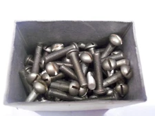10-32 x 1" Brass Slotted Round Head Machine Screw VINTAGE Made in USA Qty 20